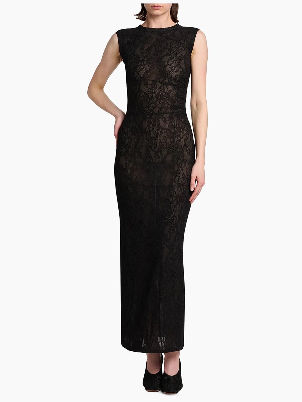 Stella McCartney Black Lace Maxi Dress - Picture 3 of 8